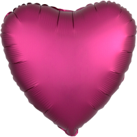 Standard Heart Silk Lustre Pomegranate